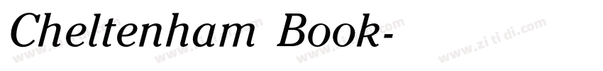 Cheltenham  Book字体转换